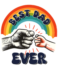 Best Dad Ever Fist Bump Rainbow