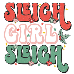 Sleigh Girl Sleigh Green And Red