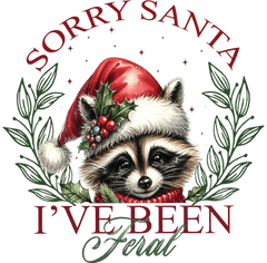 Sorry Santa Ive Been Feral Racoon