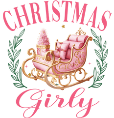 Christmas Girly Pink Sleigh