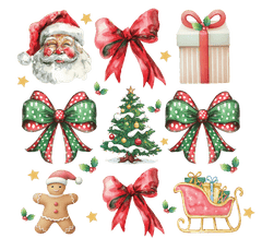 Christmas Clipart Bundle Green Red
