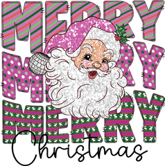 Merry Christmas Santa Purple