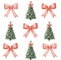 Christmas Trees And Bows