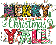 Merry Christmas Y’all Doodles