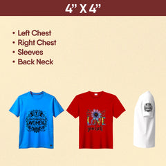 DTF TRANSFER BY SIZE