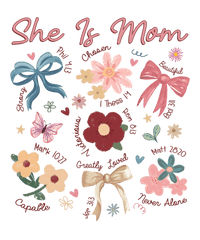 She Is Mom Bows Flowers