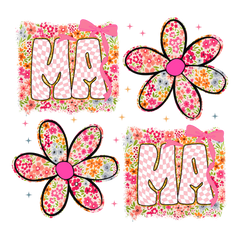 Mama Flower Letters