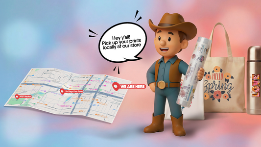 Fast & Easy Local Pickup: DTF Transfers in Arlington, TX | Cowboy DTF