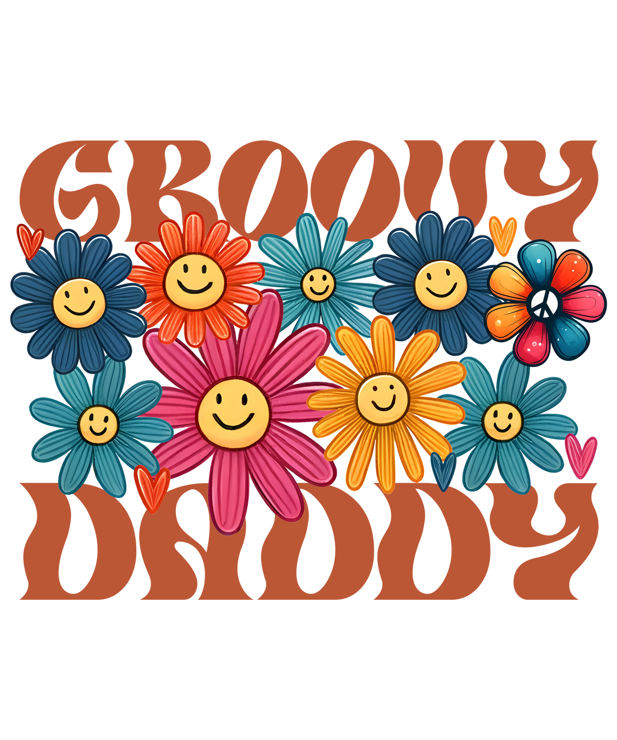 Groovy Daddy Retro Flower