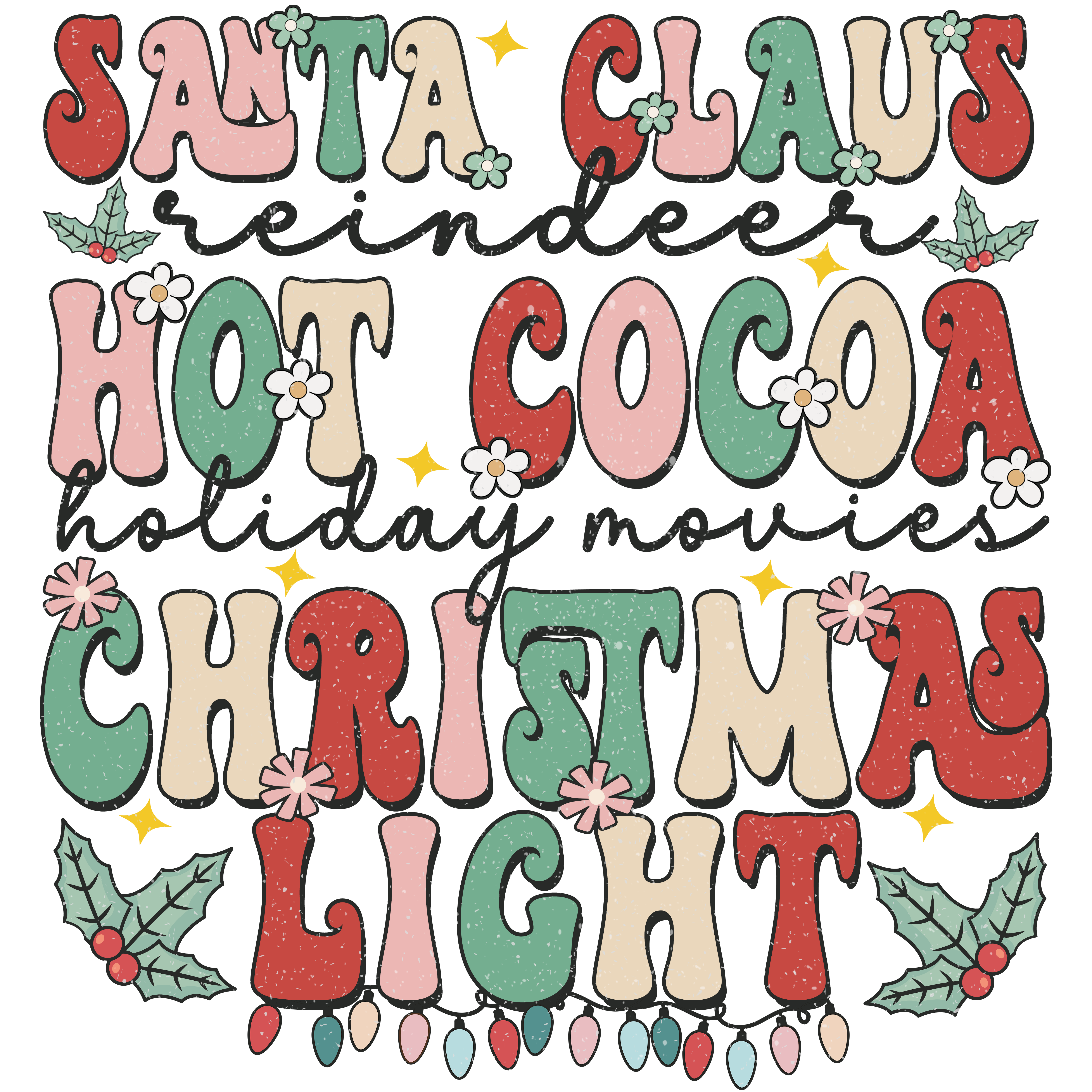Santa Claus Hot Cocoa Christmas Light
