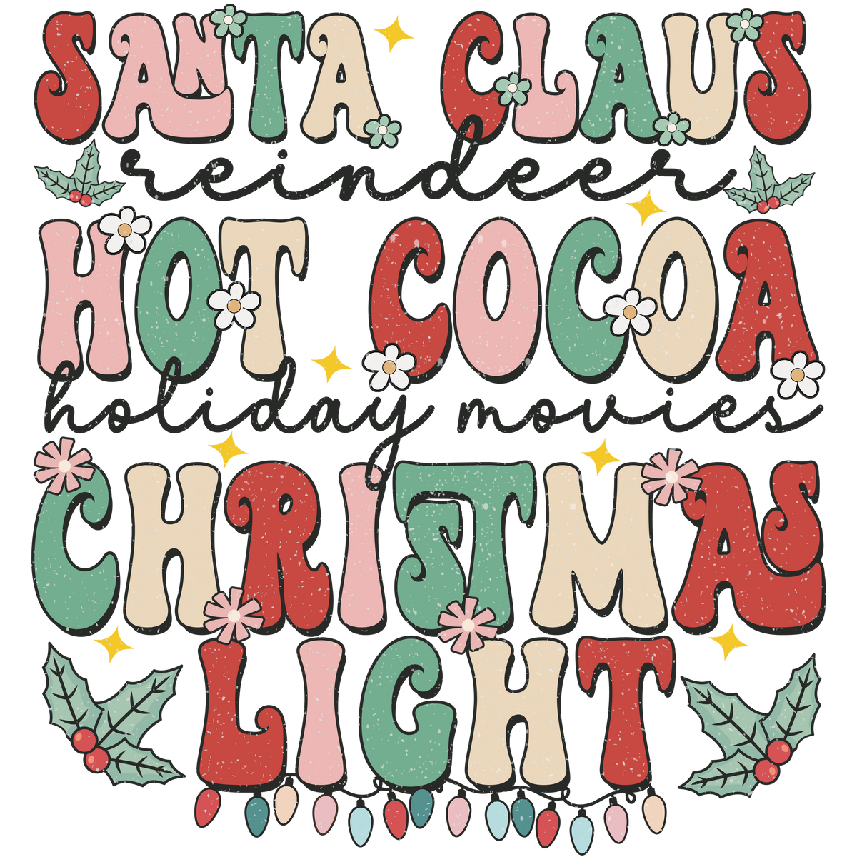 Santa Claus Hot Cocoa Christmas Light