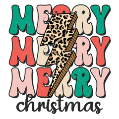 Merry Merry Merry Christmas Leopard