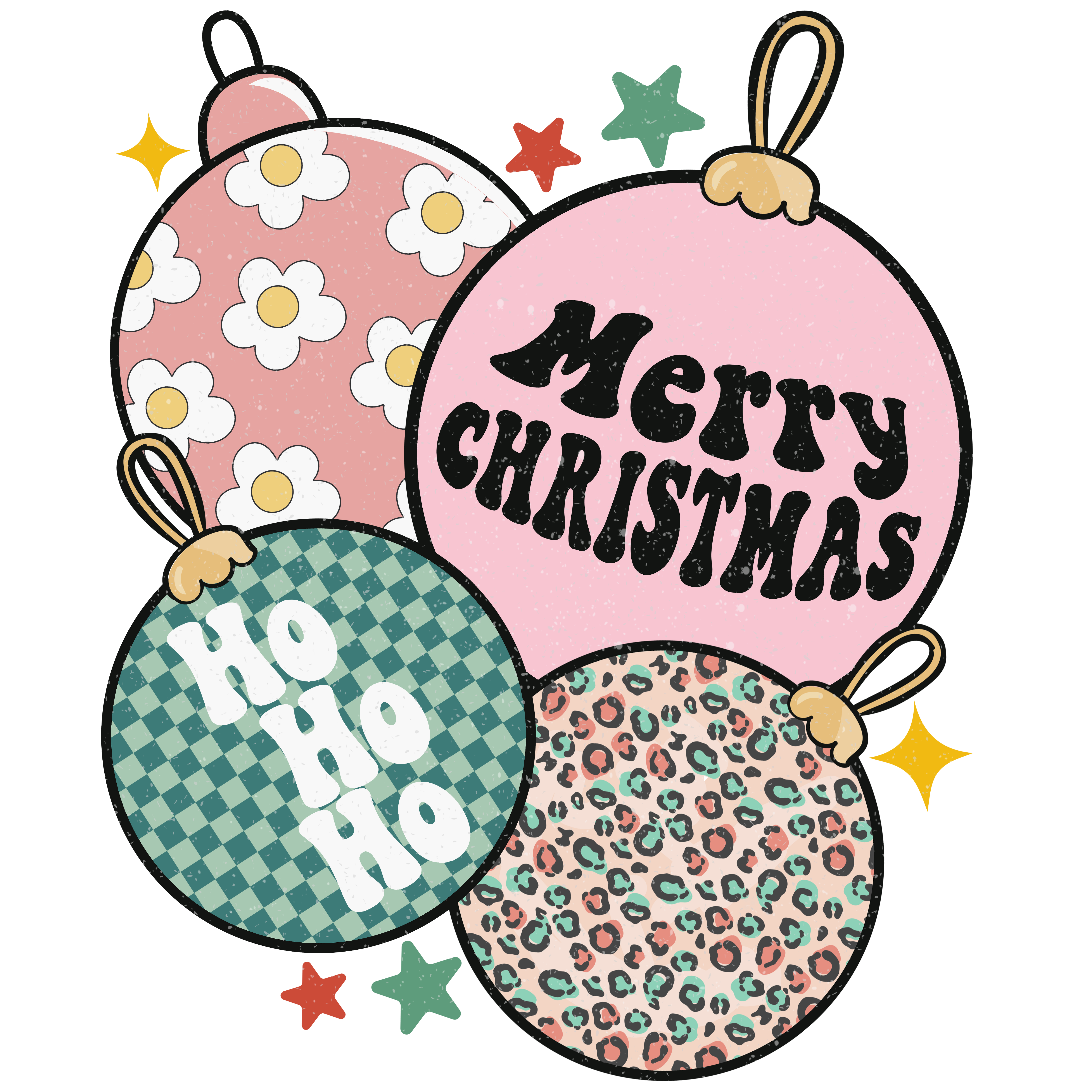 Merry Christmas Ho Ho Ho Ornaments