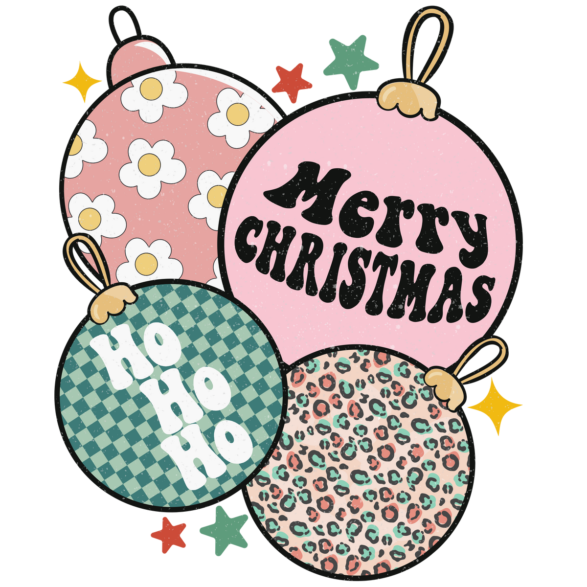 Merry Christmas Ho Ho Ho Ornaments