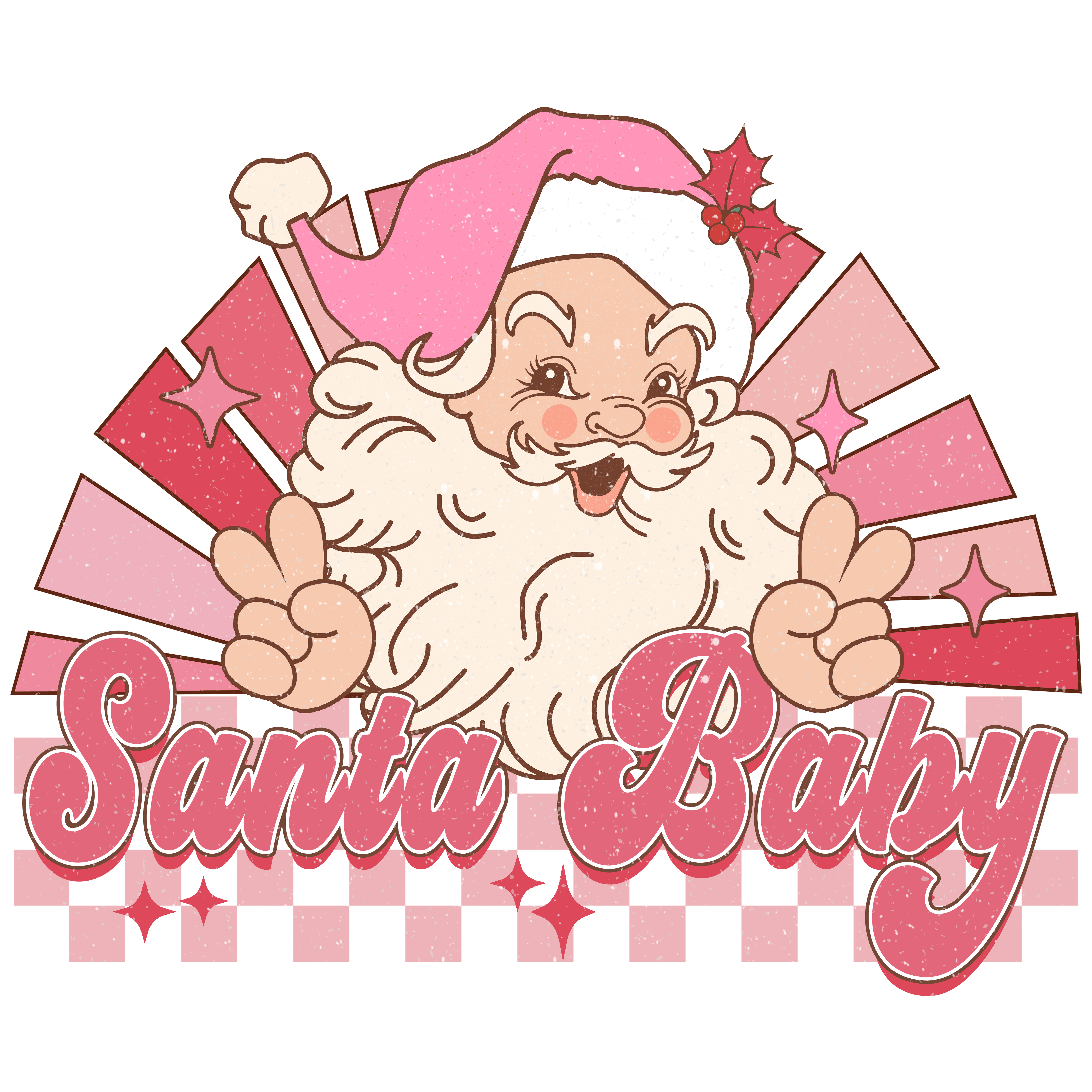Santa Baby Pink Rays