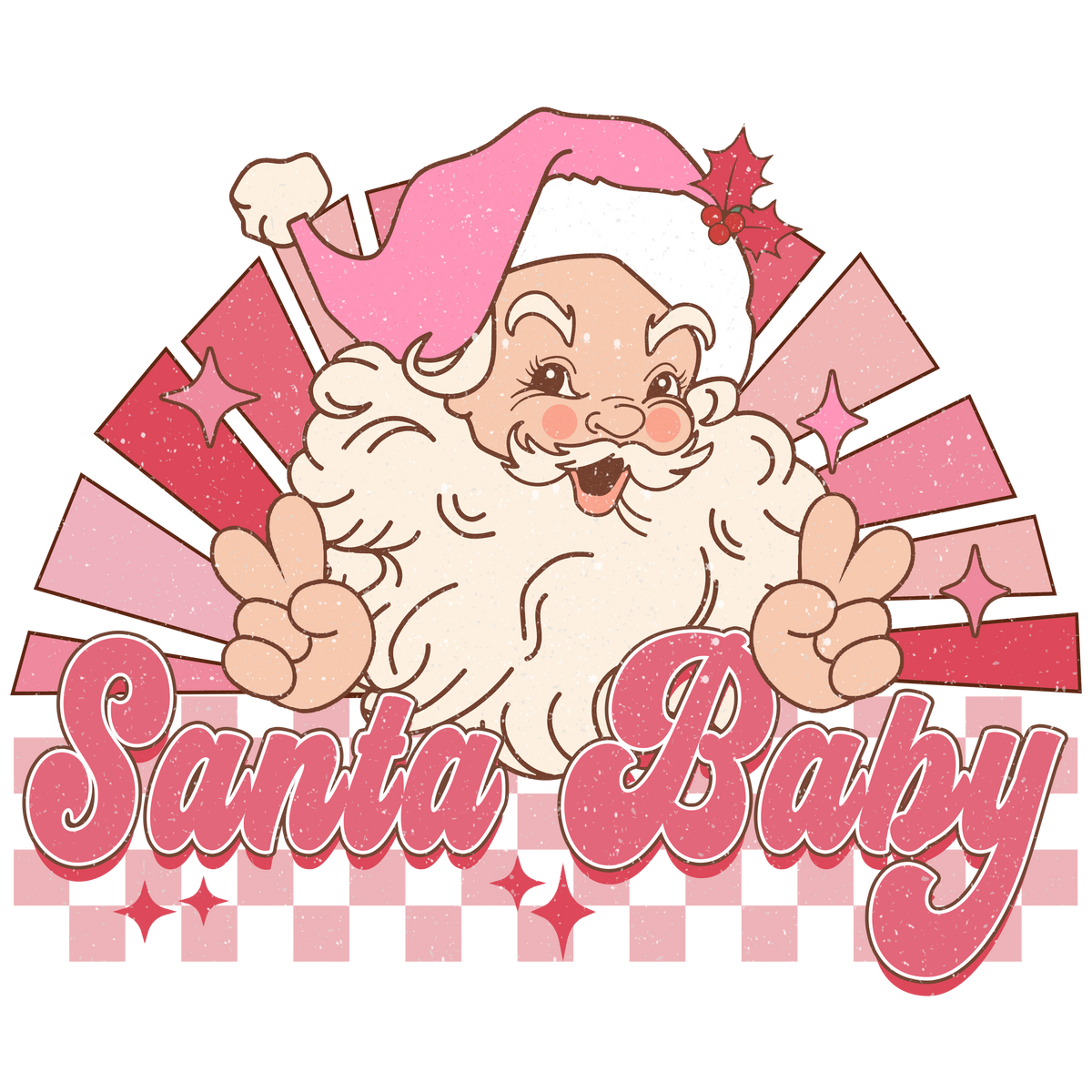 Santa Baby Pink Rays