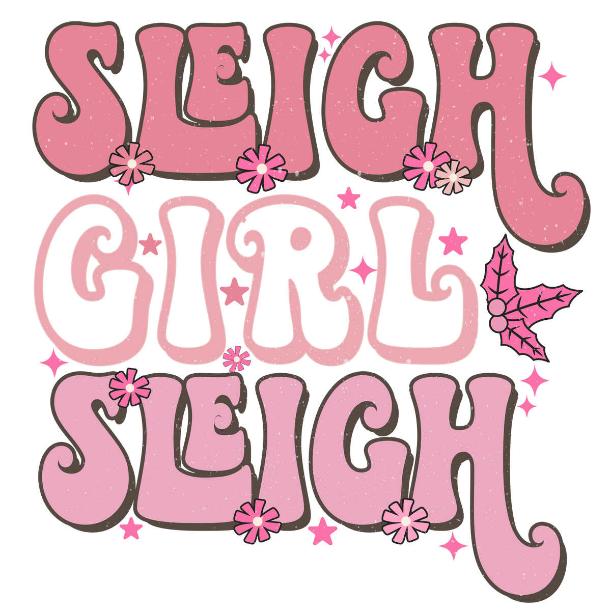 Sleigh Girl Sleigh Pink Daisies