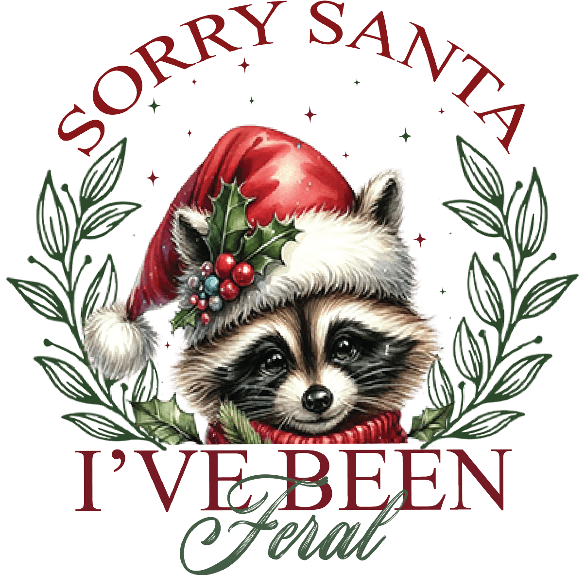 Sorry Santa Ive Been Feral Racoon