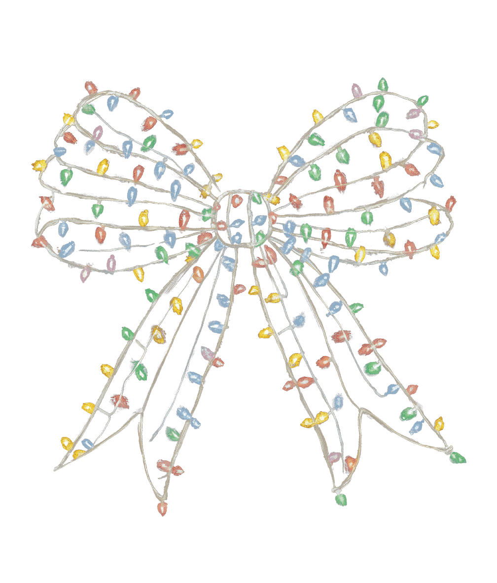Christmas Lights Bow