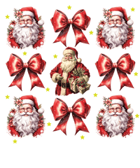 Santa Faces And Bows Pattern