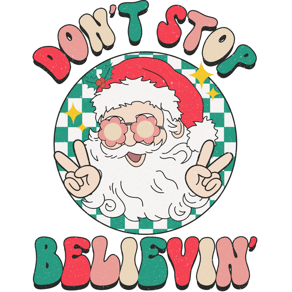 Don’t Stop Believin’ Santa Circle