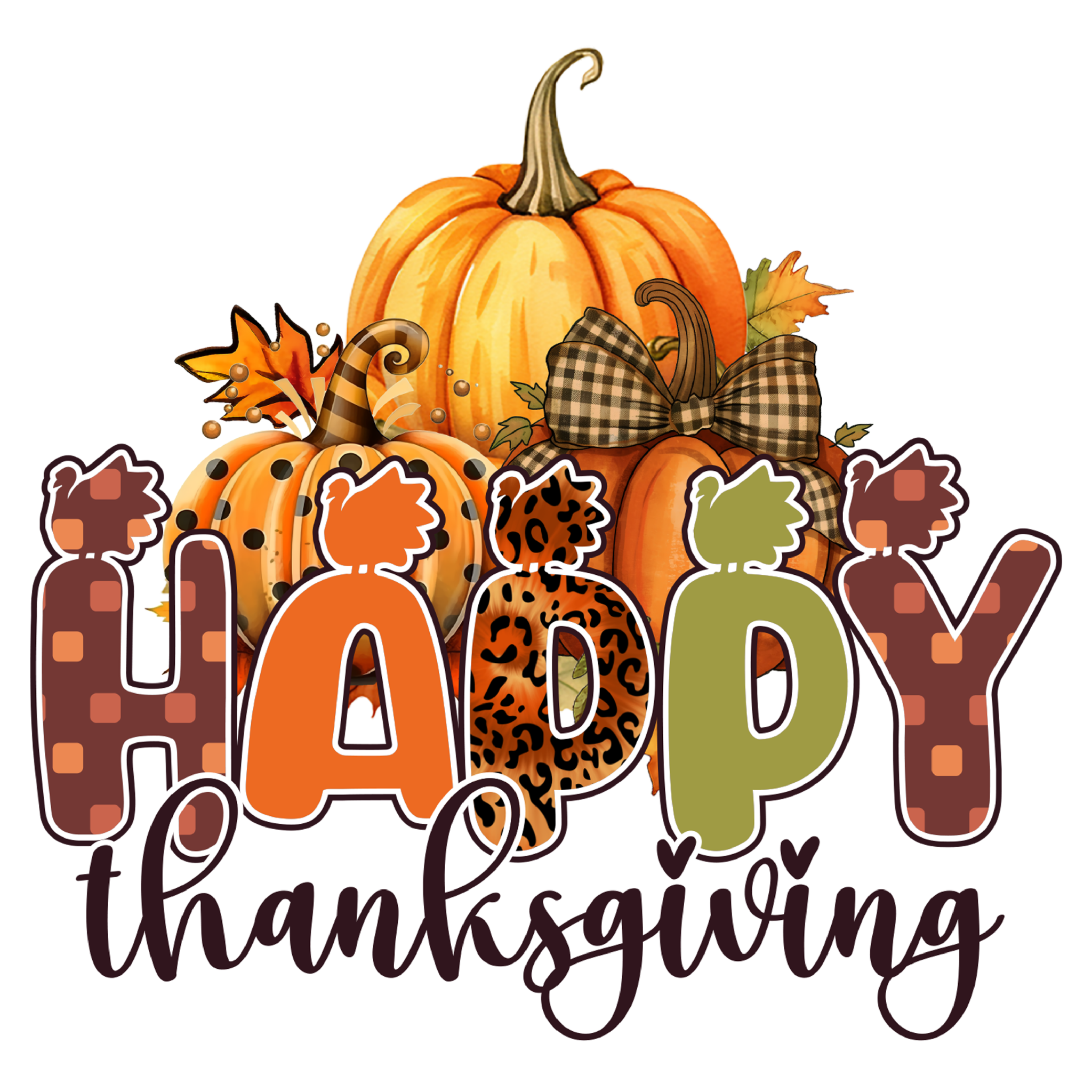 Autumn Patchwork Letters