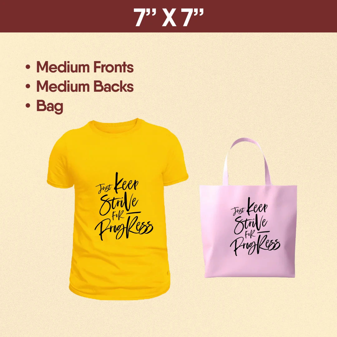 DTF TRANSFER BY SIZE