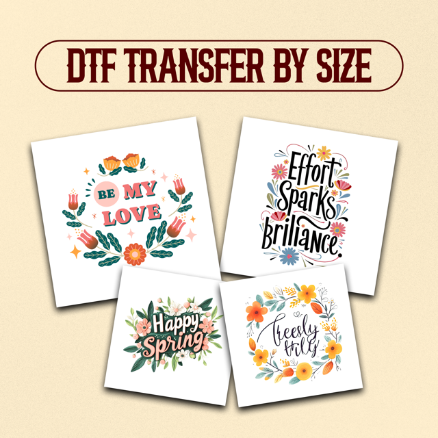 DTF TRANSFER BY SIZE