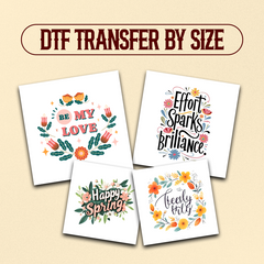DTF TRANSFER BY SIZE