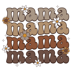 Mama Brown White Flowers