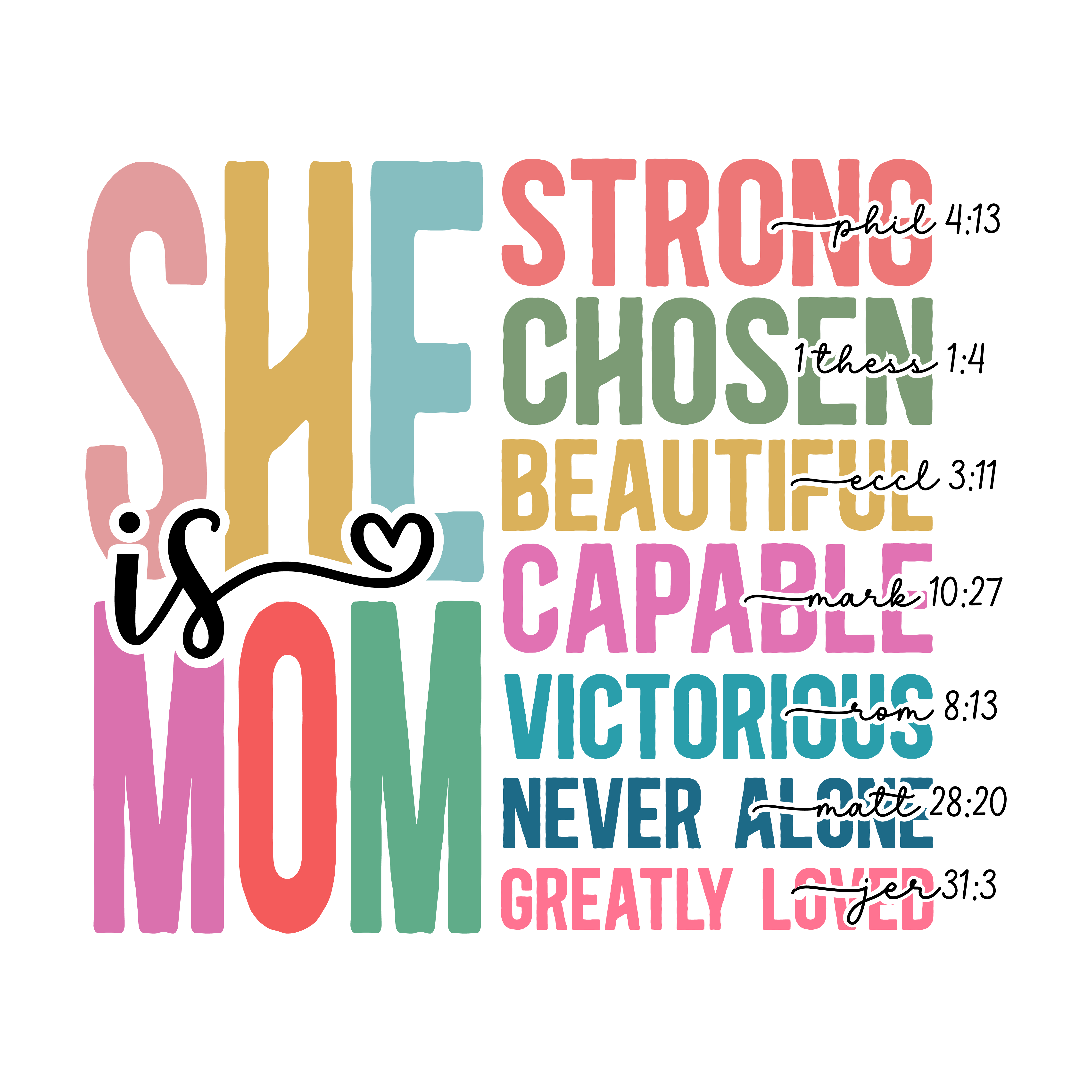 She Is Strong Loved Mom