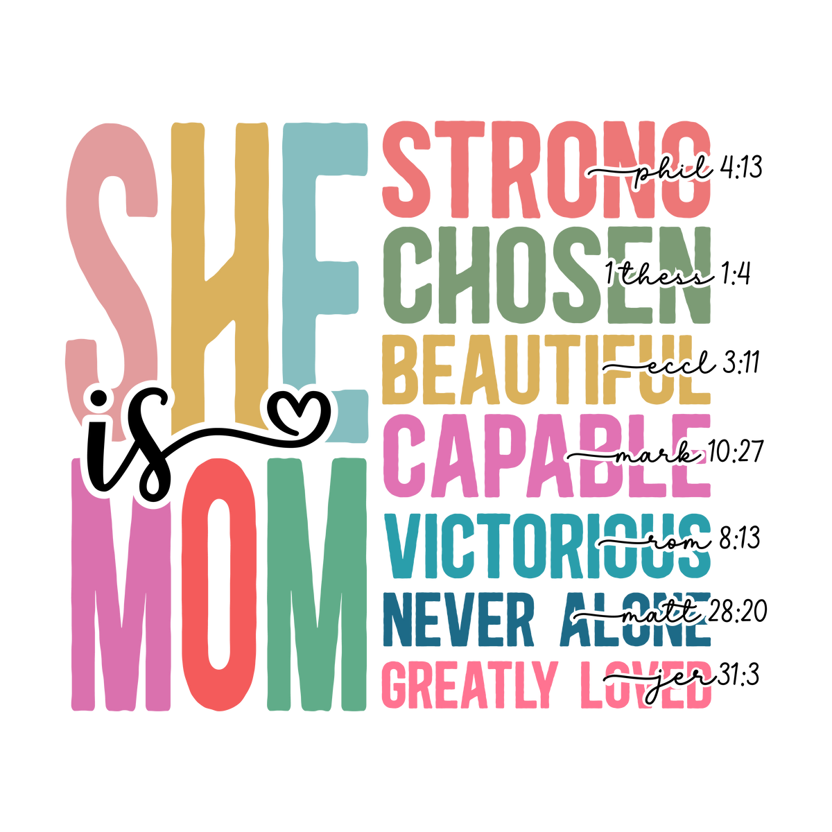 She Is Strong Loved Mom