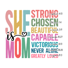 She Is Strong Loved Mom
