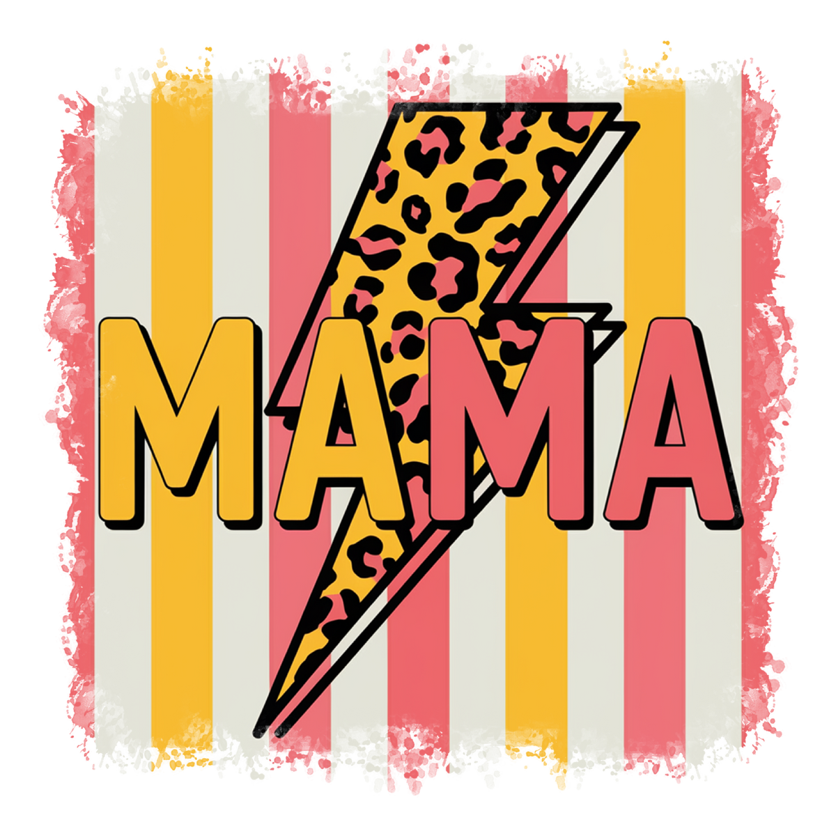 Mama Lightning Orange Pink