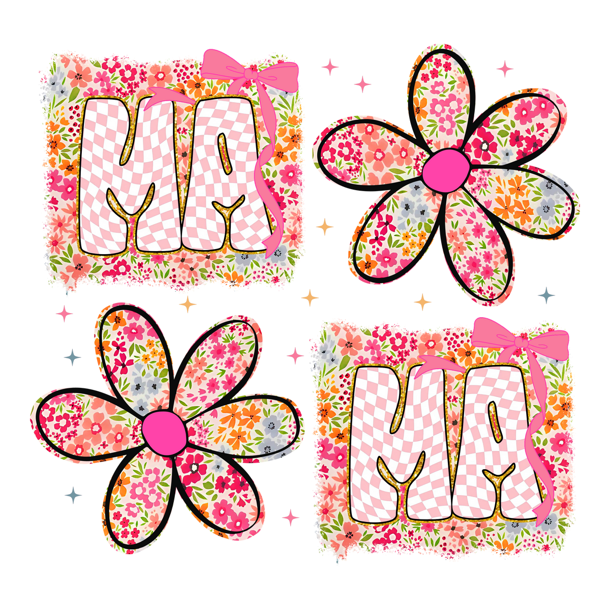 Mama Flower Letters