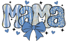 Mama Blue Bow