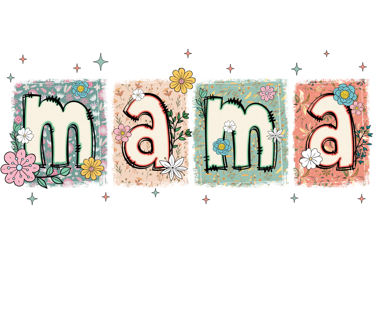 Mama Floral Script