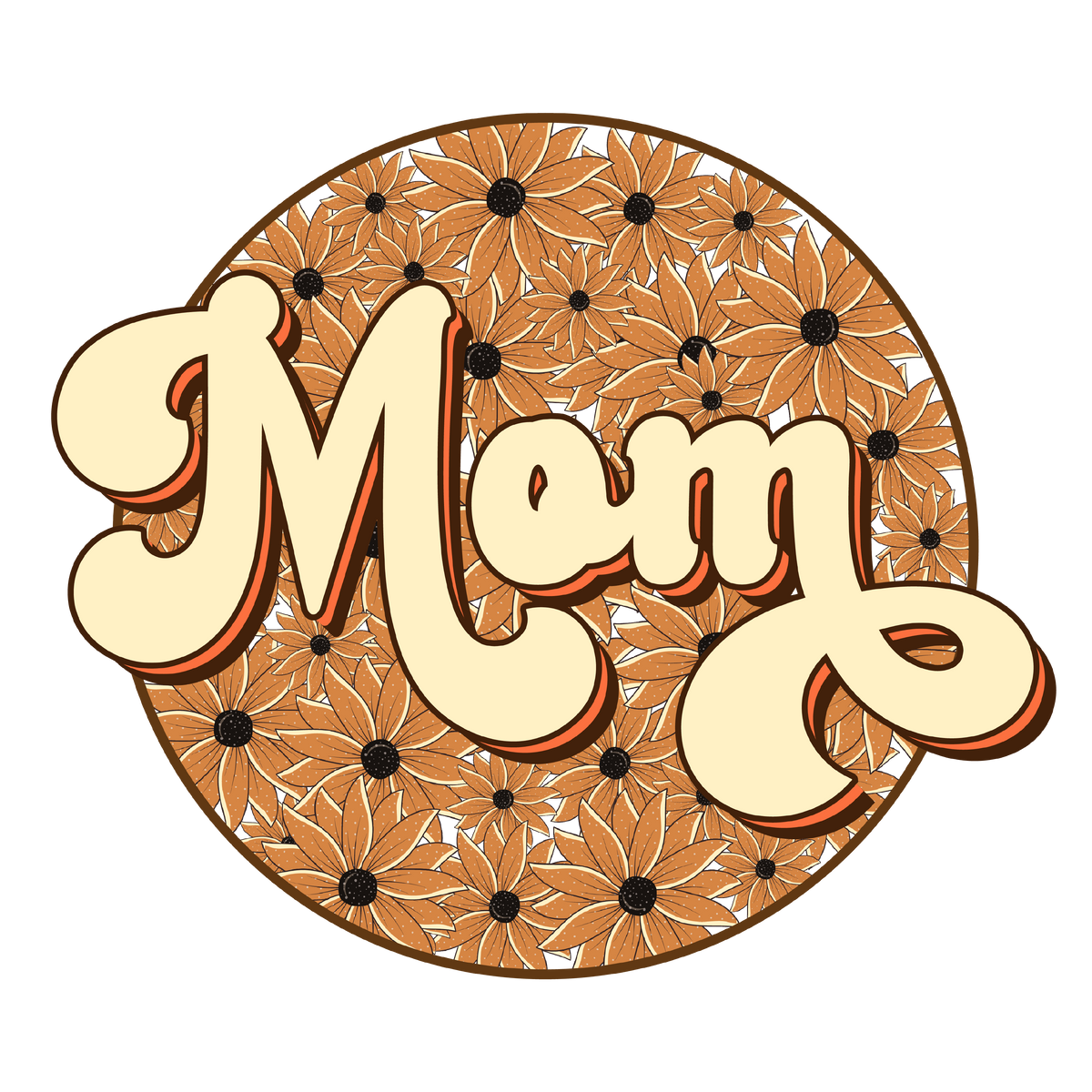 Mom Flower Circle