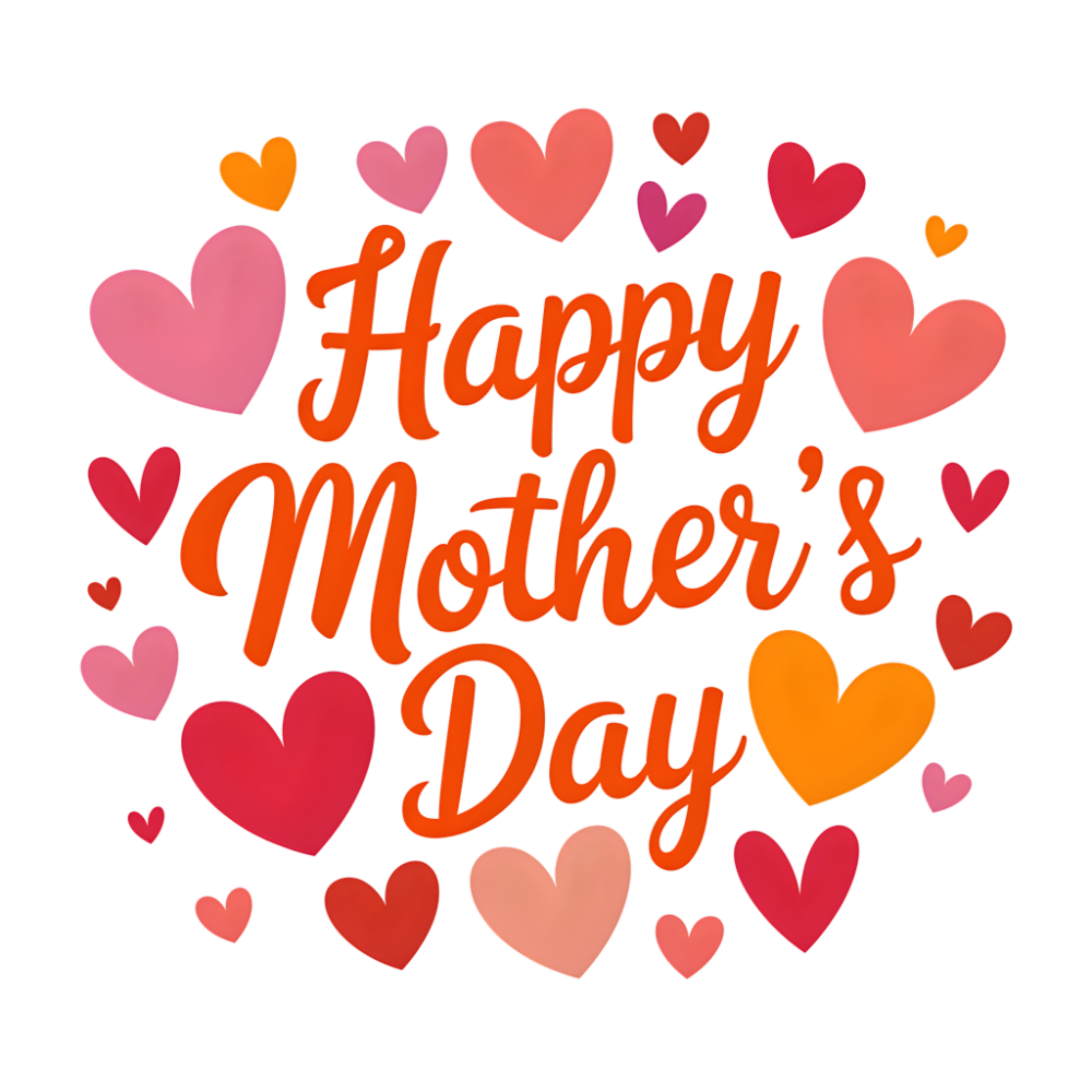 Happy Mother's Day Hearts