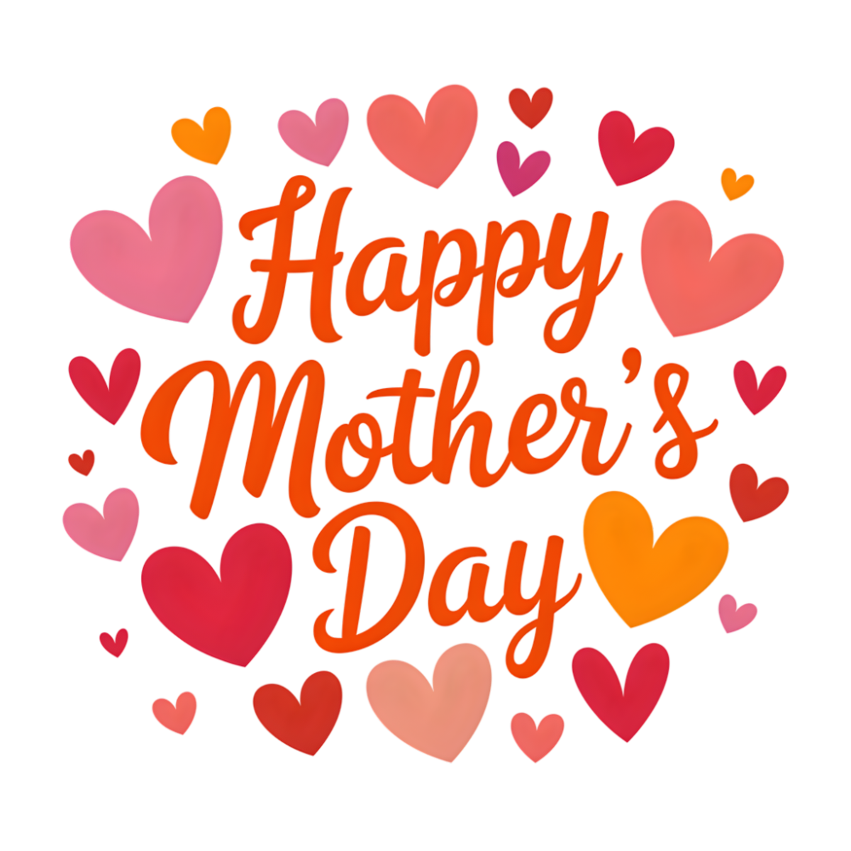 Happy Mother's Day Hearts