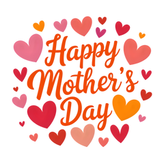 Happy Mother's Day Hearts