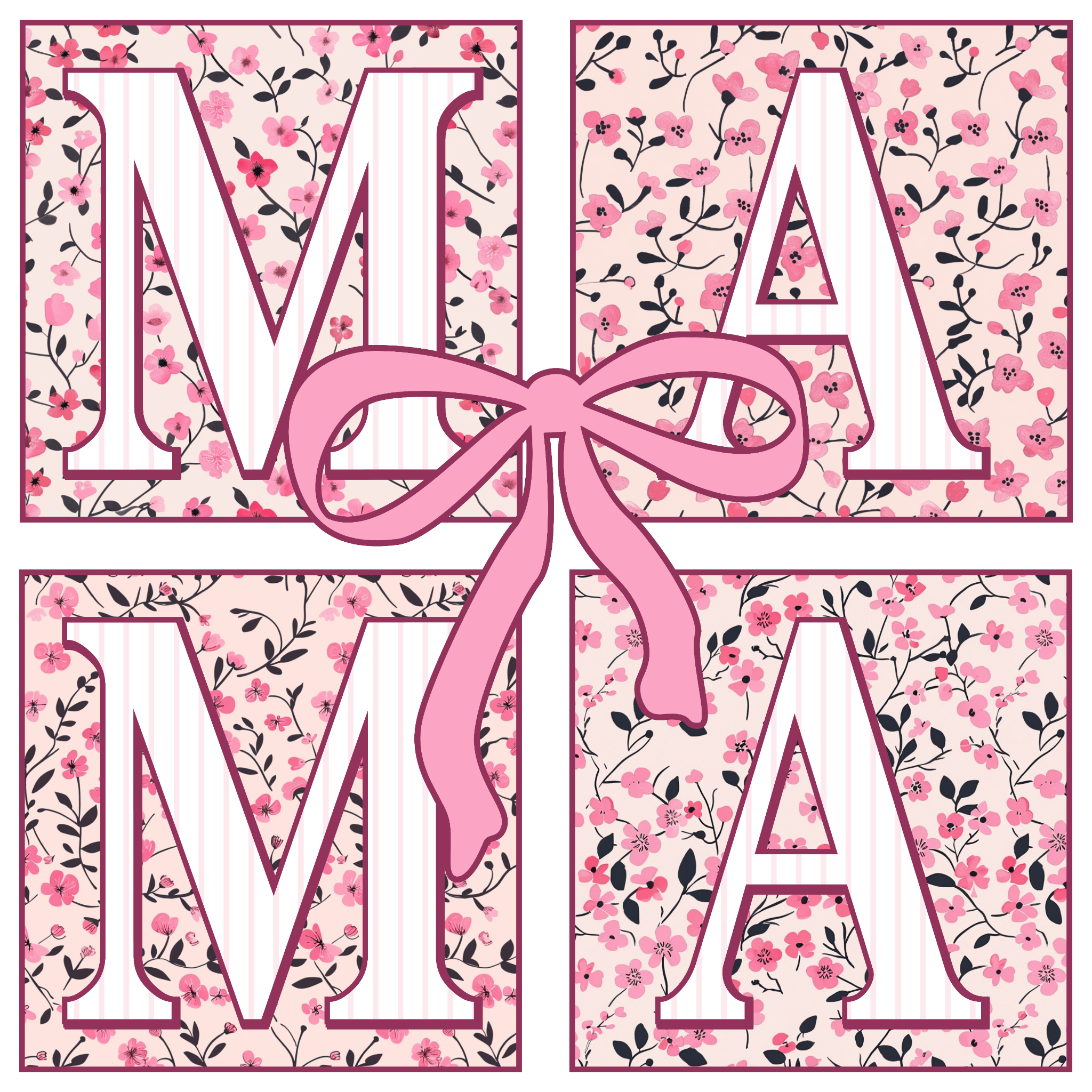 Mama Block Letters